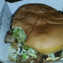 Boomarang Diner - KV Burger, with mushrooms and Swiss cheese. I don't know what "KV" stands for, and I don't care.