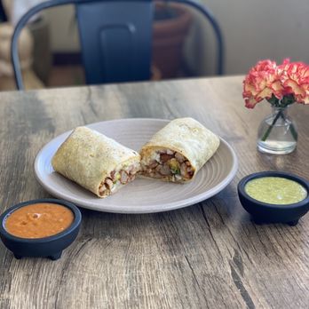 Lichis Mex - Al Pastor Burrito! It has pineapples inside, too! - Tacos Near Me - Los Angeles, California