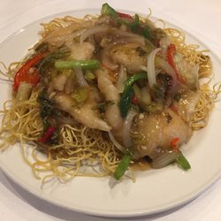 Macau - Monkfish and pickled veg hotpot on crispy noodles
