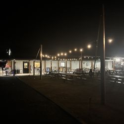 James Creek Cider House - Cider house at night.