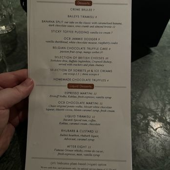 Old Compton Brasserie - Dessert Menu - British Near Me - Soho, XGL Old Compton Brasserie - Dessert Menu - British Near Me - Soho, XGL