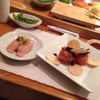 U-Zen Japanese - Then the "Crispy Spacy Tuna" and the Albacore with Ponzi sauce. That's my first 3 up at bats! Soooo delicious. - Japanese Near Me - Los Angeles, California U-Zen Japanese - Then the "Crispy Spacy Tuna" and the Albacore with Ponzi sauce. That's my first 3 up at bats! Soooo delicious. - Japanese Near Me - Los Angeles, California