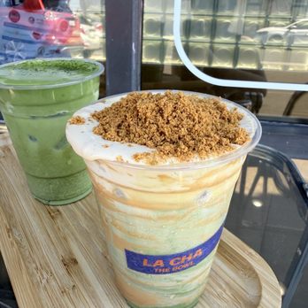 La Cha - Biscoff Foam Matcha - Bubble Tea Near Me - Hawthorne, California