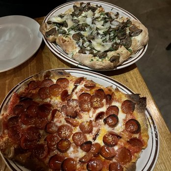 OSTE - XXtra Pepperoni Lovers Pinsa and Funghi Pinsa - Italian Near Me - Los Angeles, California