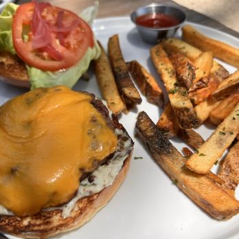 The Barley Hound - Overcooked burger with side of ashen fries, and they had just opened that day. They looked at this and thought 'that looks great, send it' - Bars Near Me - Prescott, Arizona The Barley Hound - Overcooked burger with side of ashen fries, and they had just opened that day. They looked at this and thought 'that looks great, send it' - Bars Near Me - Prescott, Arizona