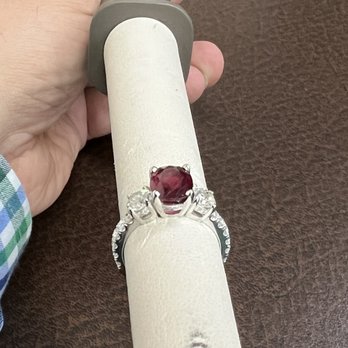 Rudi Fine Jewelry - Custom made Ruby ring with diamonds - Jewelry Near Me - Acworth, Georgia