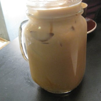 Root Hill Cafe - Iced Caramel Latte - 2 shots of espresso - Coffee & Tea Near Me - Brooklyn, New York