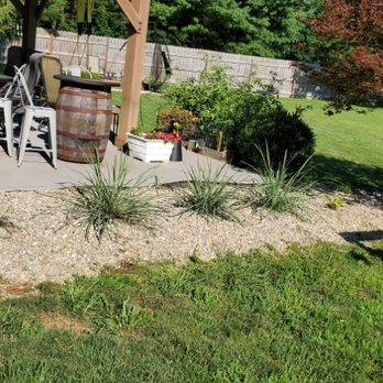 Vincent Landscaping - Preparing for more river rock - Landscaping Near Me - Richmond, Virginia Vincent Landscaping - Preparing for more river rock - Landscaping Near Me - Richmond, Virginia