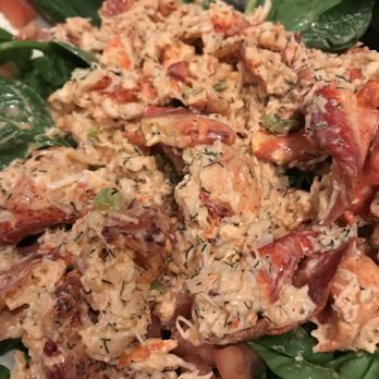 KP’s - Lobster salad over fresh spinach - Salad Near Me - Fernandina Beach, Florida KP’s - Lobster salad over fresh spinach - Salad Near Me - Fernandina Beach, Florida