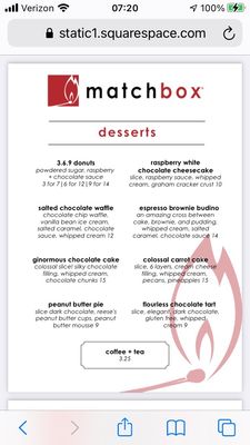 Menu photo 3 matchbox Reston, VA Menu photo 3 matchbox Reston, VA