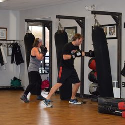 Knockout Boxing & Fitness - Heavy bag work!
