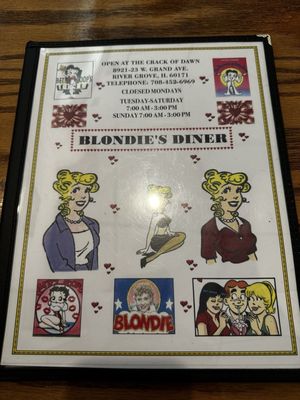 Menu photo 8 Blondies Diner River Grove, IL