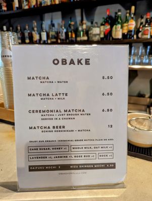 Menu photo 8 Obake Honolulu, HI