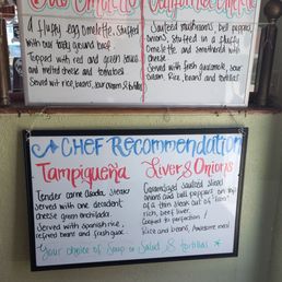 Menu specials Menu specials