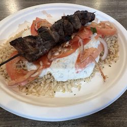 Go Greek - Lamb Souvlaki Plate
