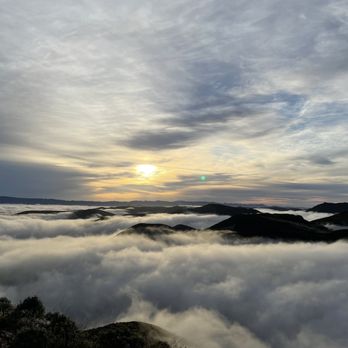 Valencia Peak Trail - A bit after sunrise, we were surrounded by clouds - Hiking Near Me - Los Osos, California Valencia Peak Trail - A bit after sunrise, we were surrounded by clouds - Hiking Near Me - Los Osos, California