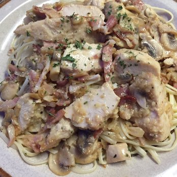 Win-Spuntino - Chicken Casino with linguine! - Italian Near Me - Honolulu, Hawaii