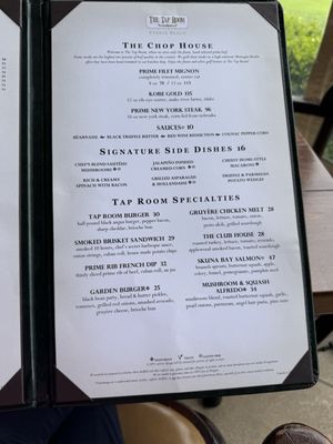 Menu photo 4 Tap Room Pebble Beach, CA