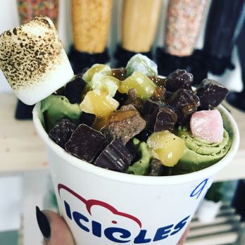 ICICLES - Gotcha Matcha with lots of toppings :) - Ice Cream & Frozen Yogurt Near Me - Cupertino, California ICICLES - Gotcha Matcha with lots of toppings :) - Ice Cream & Frozen Yogurt Near Me - Cupertino, California