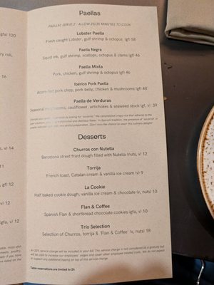 Menu photo 6 Telefèric Barcelona Los Gatos, CA