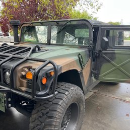Custom windshield he made for my HMMWV.