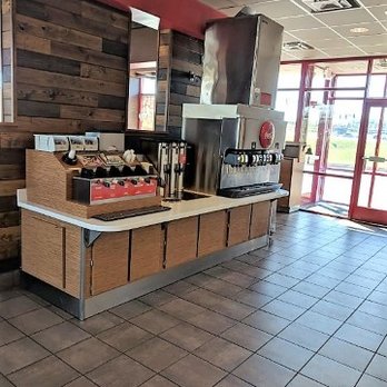 Arby's - Drink station and sauce dispenser featuring their signature Arby Sauce and my fav Horsey Sauce. - Fast Food Near Me - Dawsonville, Georgia