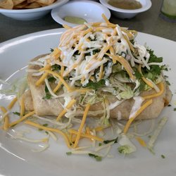 Huge chicken burrito with lots of meat!