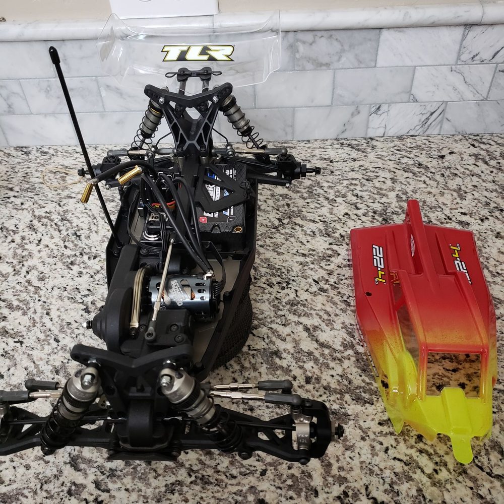 Hobby Action Raceway - my TLR22-4 2.0 with all top gear from Hobby Action Raceway - Hobby Shops Near Me - Chandler, Arizona