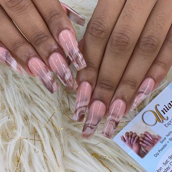 Unique Nails - Ombré marble - Waxing Near Me - Sugar Land, Texas Unique Nails - Ombré marble - Waxing Near Me - Sugar Land, Texas