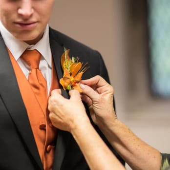 All Flowers With Expressions - Groomsmen boutonniere. - Florists Near Me - Wheaton, Illinois