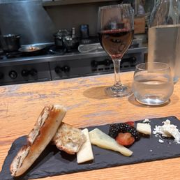 Cheese plate from the tasting menu.