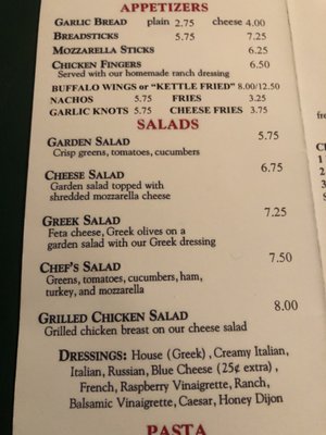 Menu photo 4 Depot Square Pizzeria Northfield, VT