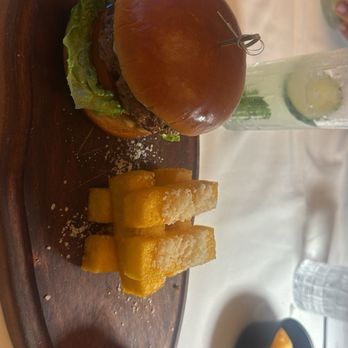 Fogo de Chão - Cucumber Mint Smash Tito's Vodka, muddled cucumber, fresh mint, lime  Picanha Burger - Brazilian Near Me - Pasadena, California