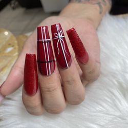 Nails 8002 & Waxing  - Christmas-themed nails