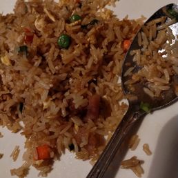 Greasy chicken fried rice. Greasy chicken fried rice.