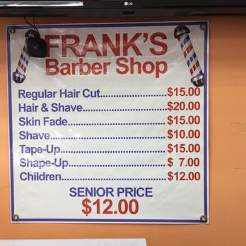 Frank Barber Shop - Pretty good prices now a days. - Barbers Near Me - Hicksville, New York Frank Barber Shop - Pretty good prices now a days. - Barbers Near Me - Hicksville, New York