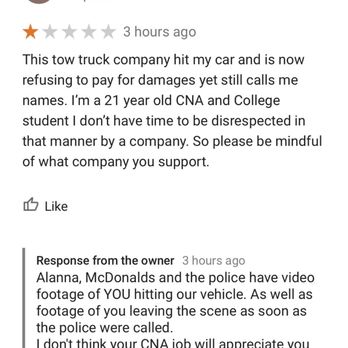 Ol Red's Towing - What they said to me on google - Towing Near Me - Delta, Colorado