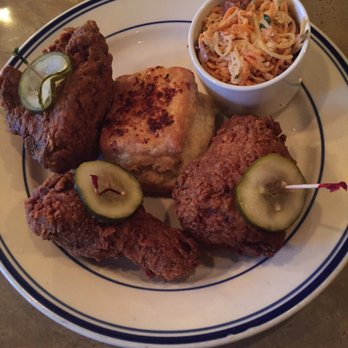 Sweet Chick - Fried chicken bucket with biscuit and slaw - Southern Near Me - New York, New York