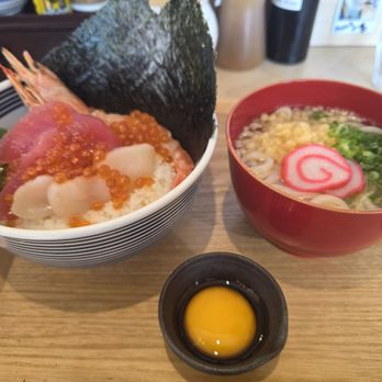 Totoya Aiea - Miyabi with half udon - Japanese Near Me - Aiea, Hawaii Totoya Aiea - Miyabi with half udon - Japanese Near Me - Aiea, Hawaii
