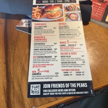 Twin Peaks - Lunch menu - New American Near Me - Hoover, Alabama Twin Peaks - Lunch menu - New American Near Me - Hoover, Alabama
