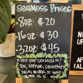 Cafe Aficionado - Sea Moss?  Sure is! - Coffee & Tea Near Me - Los Angeles, California