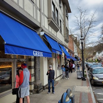 Lefteris Gyro - Long line of customers. Most of which have ordered & paid prior to arrival but have to wait with customers who are just ordering. - Greek Near Me - Tarrytown, New York Lefteris Gyro - Long line of customers. Most of which have ordered & paid prior to arrival but have to wait with customers who are just ordering. - Greek Near Me - Tarrytown, New York