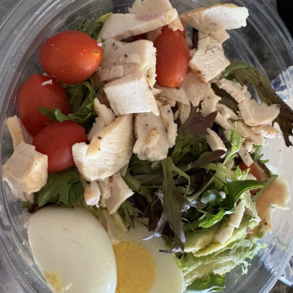 Half filled salad with no dressing Half filled salad with no dressing