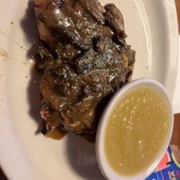 Smothered chicken with applesauce! Smothered chicken with applesauce!