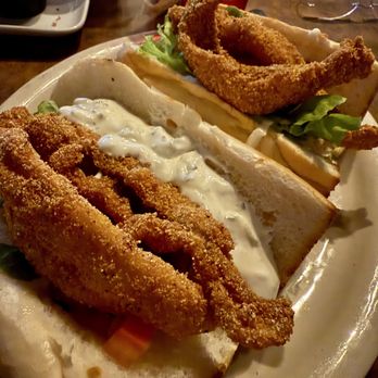 Railroad Pizza - Catfish poboy. GREAT BREAD. Delicious. - Pizza Near Me - Flora, Mississippi Railroad Pizza - Catfish poboy. GREAT BREAD. Delicious. - Pizza Near Me - Flora, Mississippi