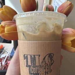 TLC Hazelnut Iced Latter with Almond Milk TLC Hazelnut Iced Latter with Almond Milk