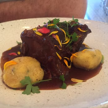 Bottiglia - Short Rib with ricotta, spinach dumplings. - Italian Near Me - Henderson, Nevada Bottiglia - Short Rib with ricotta, spinach dumplings. - Italian Near Me - Henderson, Nevada