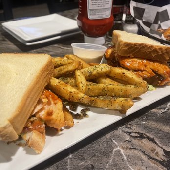 Bushmill Tavern - BBQ Salmon BLT & Duck Fat Fries - American Near Me - Abingdon, Maryland