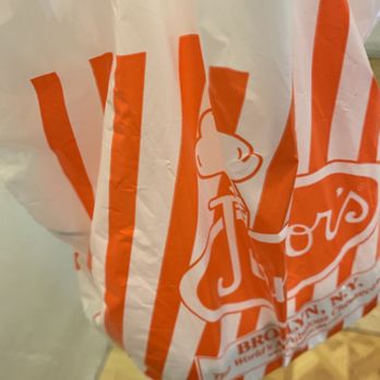 Junior's Restaurant - The bag they give you to go - Bakeries Near Me - Brooklyn, New York Junior's Restaurant - The bag they give you to go - Bakeries Near Me - Brooklyn, New York