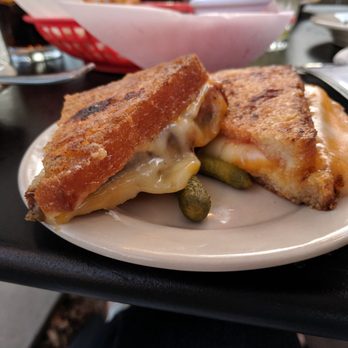 Poor Hendrix - Grilled cheese with baby pickles - New American Near Me - Atlanta, Georgia